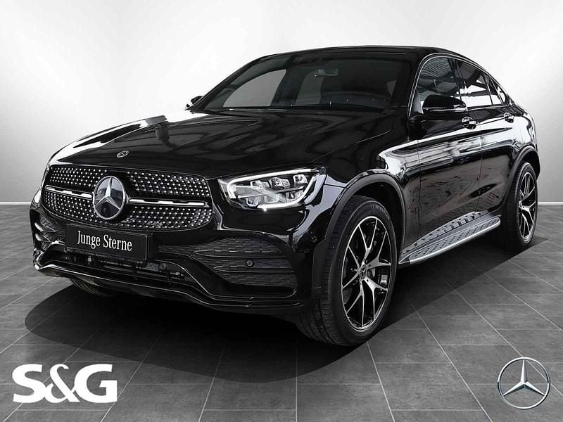 Metalliclack obsidianschwarz Gebraucht 2023 Mercedes GLC300 AMG Coupé | 53.970 € (Superpreis) - Bild 1/4
