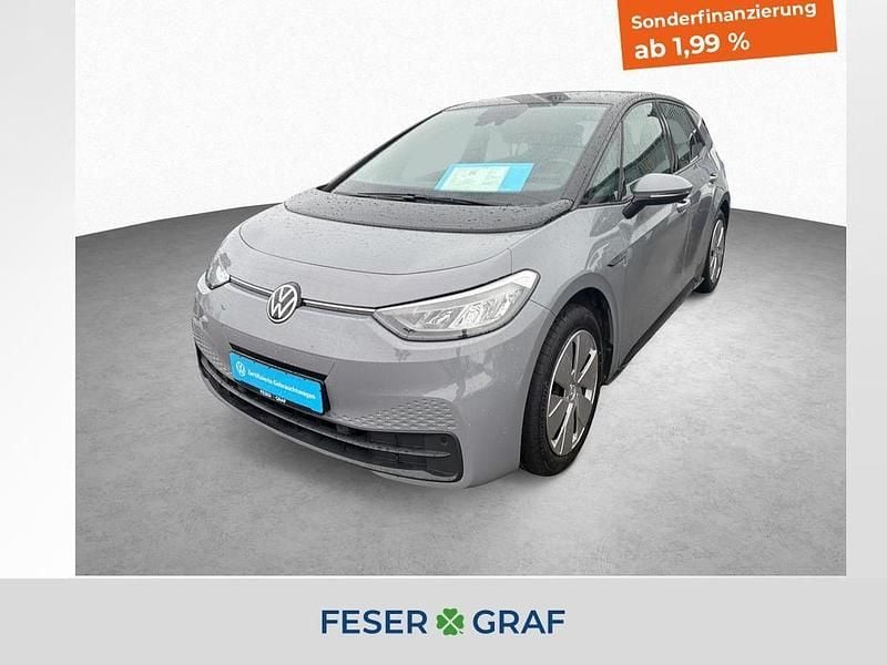Gebraucht VW ID.3 Pure 110 kW (150 PS) 2021 Mondsteingrau schwarz Kleinwagen