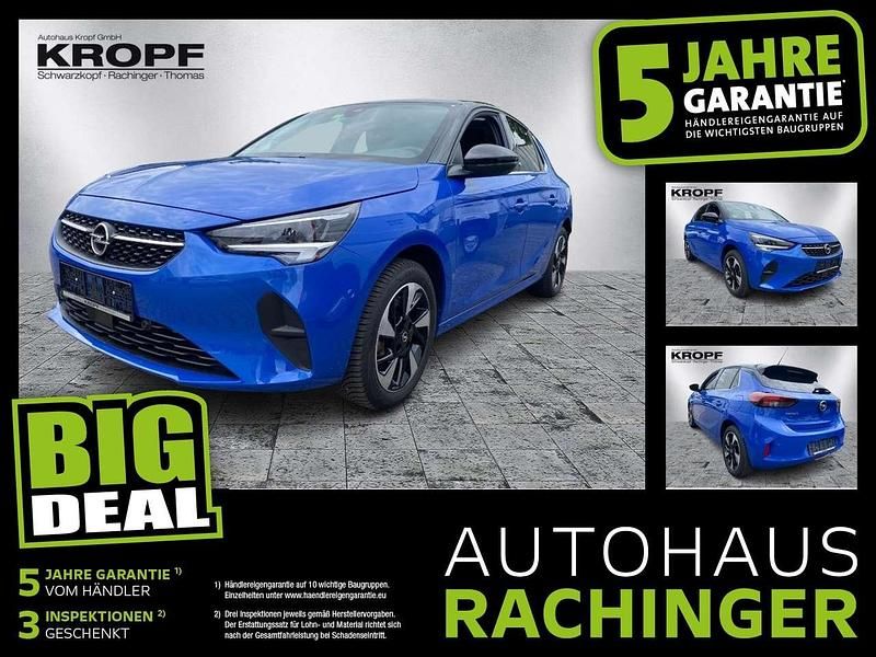 Voltaik blau (metallic) Gebraucht 2022 Opel Corsa-e Elegance Kleinwagen | 17.189 € (Fairer Preis) - Bild 1/4