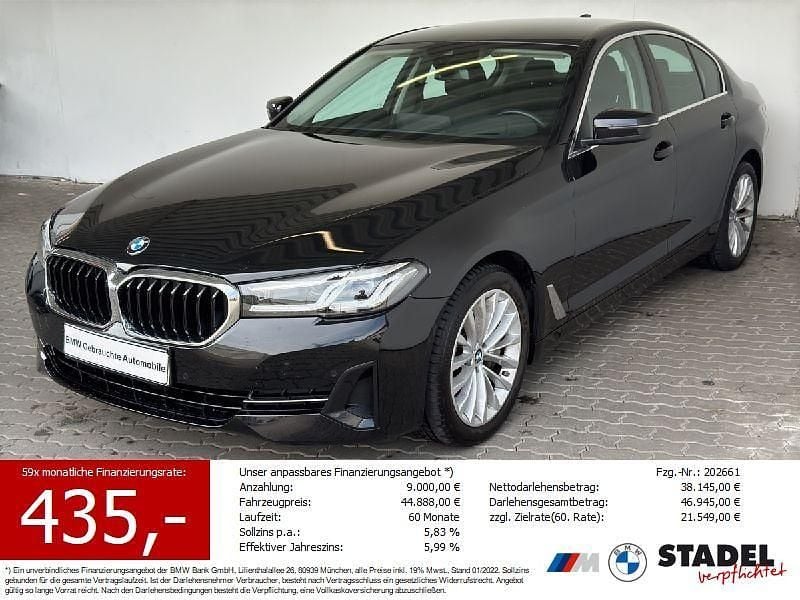 Schwarz uni Gebraucht 2022 BMW 530 Limousine | 37.850 € (Superpreis) - Bild 1/4