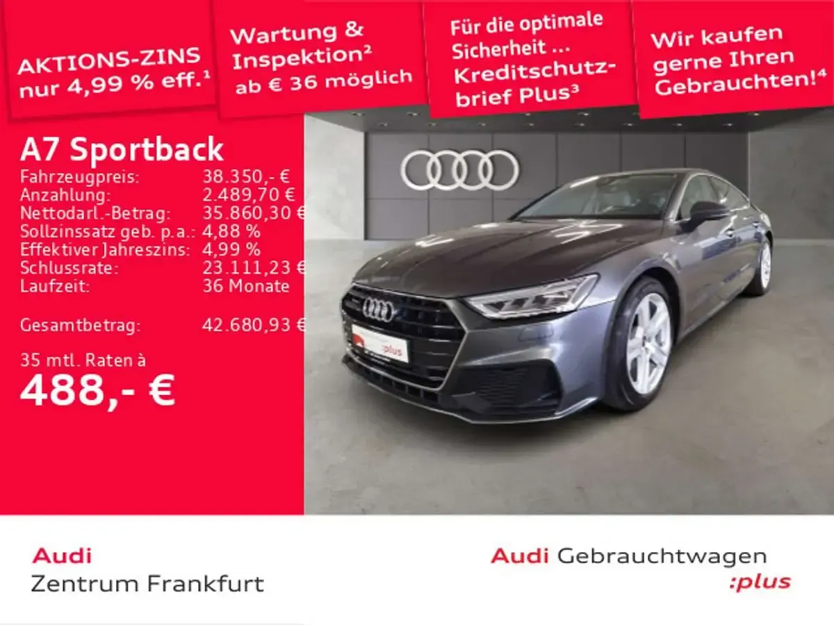 Usata Audi A7 265 CV (194 kW) 2022 Grigio Berlina