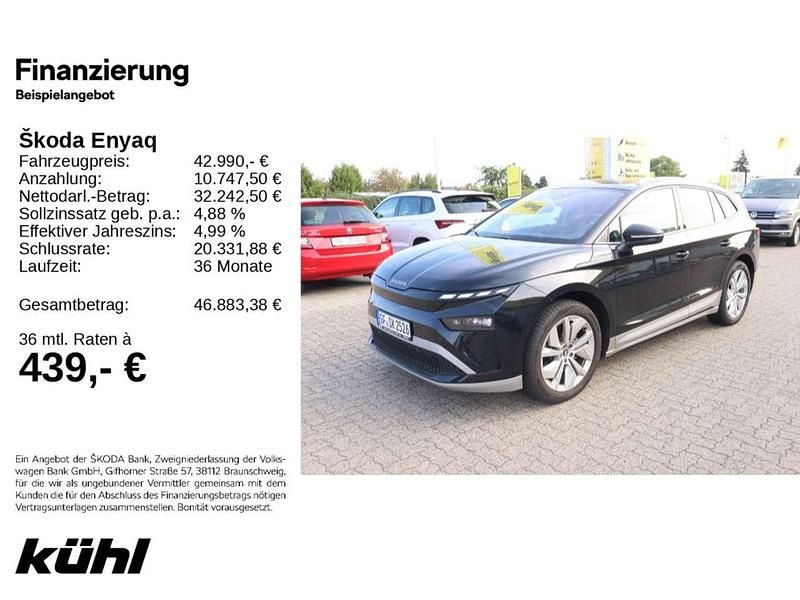 Schwarzmagic perleffekt Gebraucht 2025 Skoda Enyaq iV Loft SUV | 42.790 € (Fairer Preis) - Bild 1/4