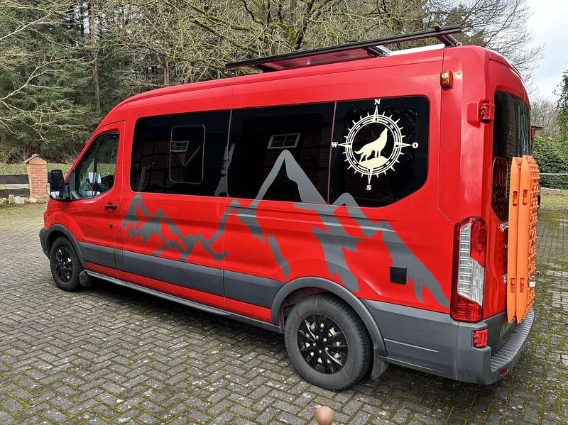 Brugt Ford Transit 101 HK (74 kW) 2015 Rød MPV