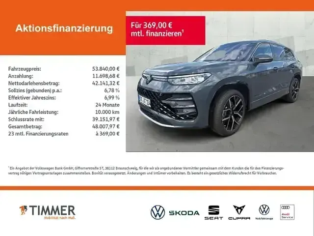 Usata VW Tayron R-line 193 CV (141 kW) 2025 Grigio SUV