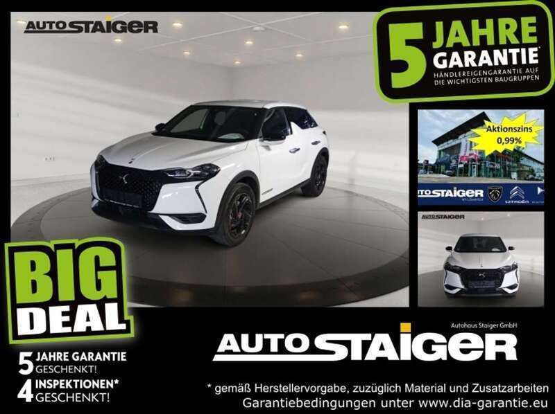 Lack weiss banquise/typ aussenverkl Gebraucht 2022 DS Automobiles DS3 Crossback E-Tense Performance Line Plus SUV | 17.599 € (Guter Preis) - Bild 1/3
