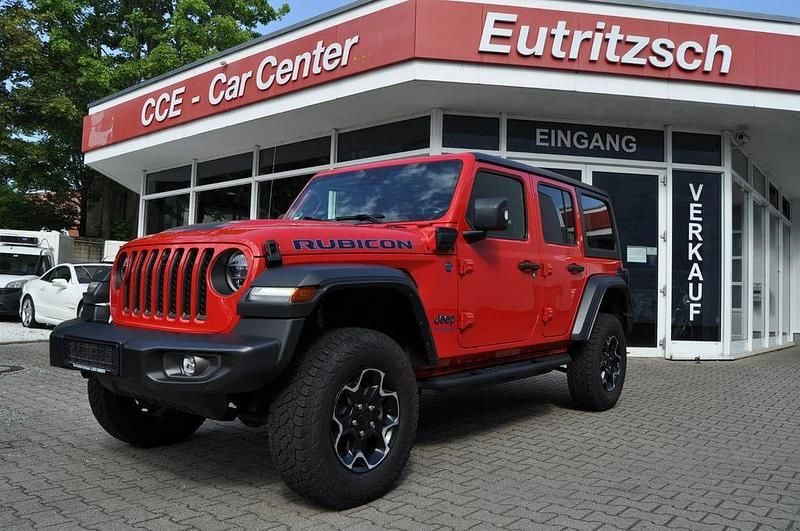 Rot Gebraucht 2022 Jeep Wrangler Unlimited Rubicon SUV | 53.990 € (Superpreis) - Bild 1/4