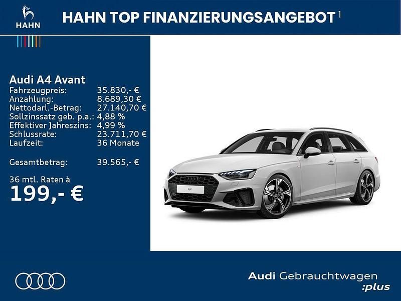 Gebraucht Audi A4 S-Line 204 PS (150 kW) 2024 Arkonaweiß Kombi