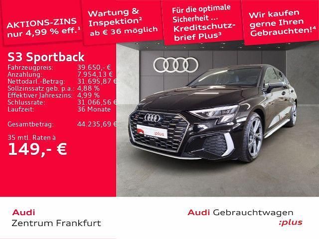 Mythosschwarz metallic Gebraucht 2024 Audi S3 Sport Limousine | 39.650 € (Guter Preis) - Bild 1/2