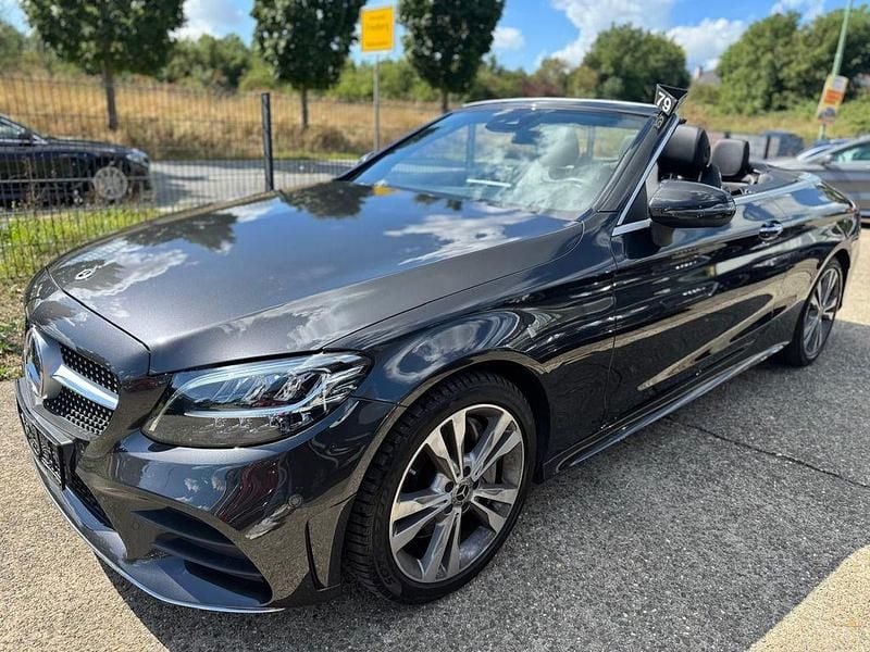 Silber Gebraucht 2021 Mercedes C300 AMG line Cabrio | 41.795 € (Fairer Preis) - Bild 1/4