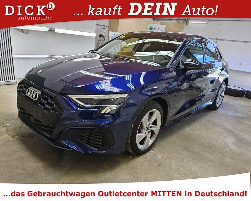 Blau Gebraucht 2021 Audi A3 Sportback e-tron S-Line Limousine | 24.300 € (Superpreis) - Bild 1/4