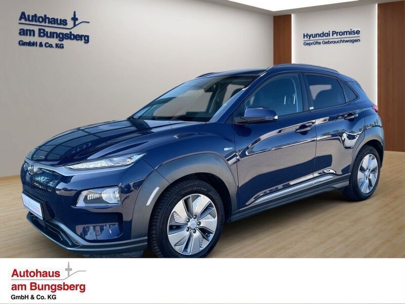 Stellar blue / met Gebraucht 2021 Hyundai Kona Style SUV | 22.950 € (Etwas zu teuer) - Bild 1/4