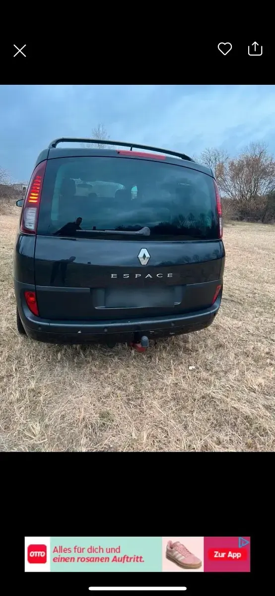 Gebraucht Renault Espace 181 PS (133 kW) 2008 Schwarz Van / Kleinbus
