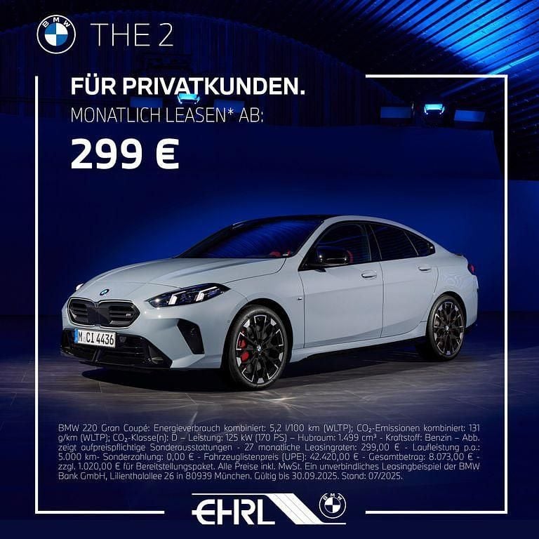 Neu BMW 220 170 PS (125 kW) 2026 Weiß Limousine