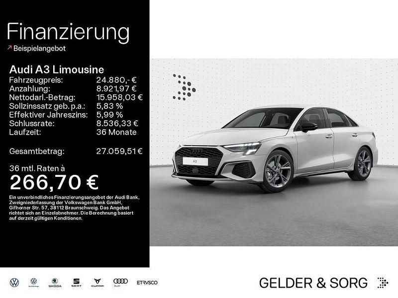 Gebraucht Audi A3 S-Line 150 PS (110 kW) 2022 Weiß Limousine