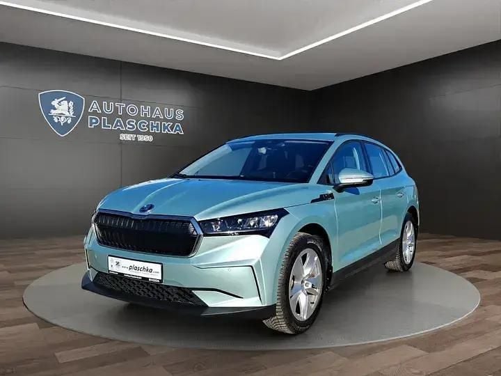 Schwarz Gebraucht 2023 Skoda Enyaq iV ecoSuite SUV | 34.749 € (Fairer Preis) - Bild 1/4