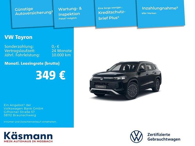 Second-hand VW Tayron Life 193 CP (141 kW) 2025 Negru SUV