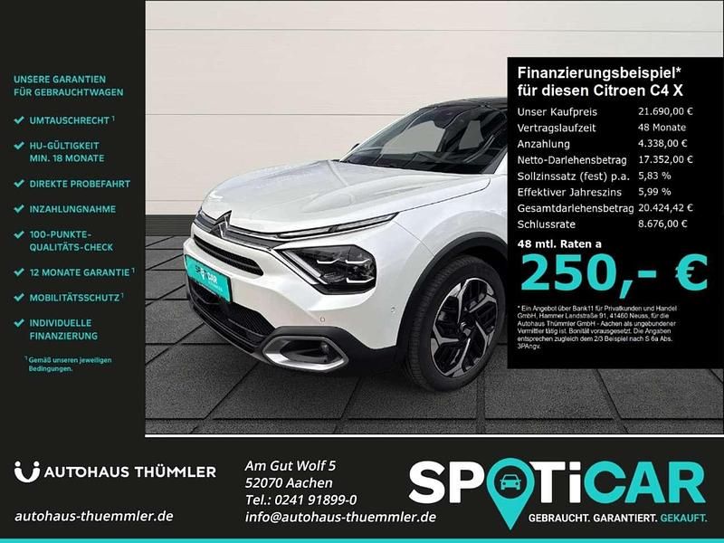 Gebraucht Citroën C4 PureTech 131 PS (96 kW) 2024 Lack weiss perlglänzend/typ au Limousine