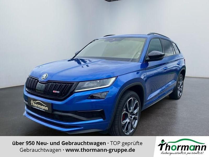 Raceblau Gebraucht 2019 Skoda Kodiaq RS SUV | 31.483 € (Etwas zu teuer) - Bild 1/4