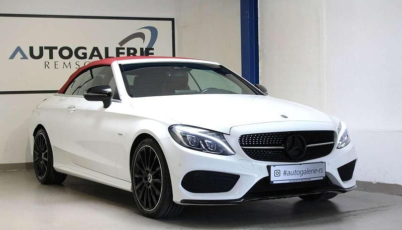 Gebraucht Mercedes C300 AMG line 245 PS (180 kW) 2017 Polarweiss  unilack Cabrio