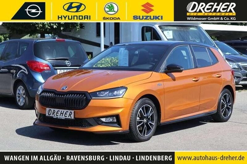 Phoenixorange metallic Gebraucht 2024 Skoda Fabia Monte Carlo Kleinwagen | 21.490 € (Fairer Preis) - Bild 1/3