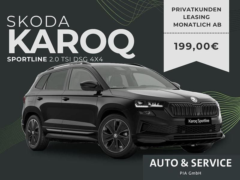 Schwarz Neu 2025 Skoda Karoq SportLine SUV | 36.008 € (Superpreis) - Bild 1/1