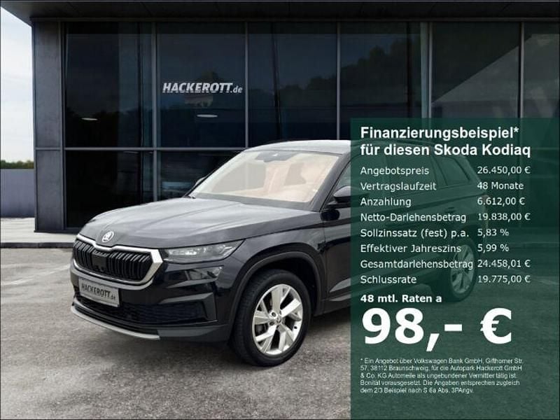 Schwarz Gebraucht 2022 Skoda Kodiaq Tour SUV | 26.450 € (Guter Preis) - Bild 1/4