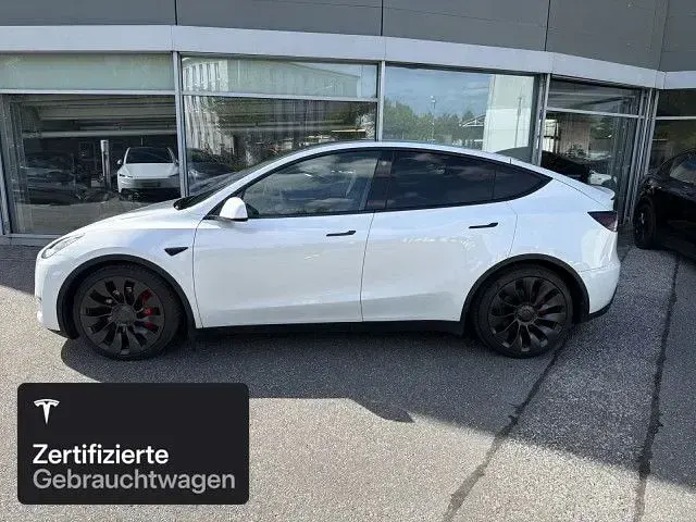 Gebraucht Tesla Model Y Performance 392 kW (533 PS) 2022 Weiß SUV