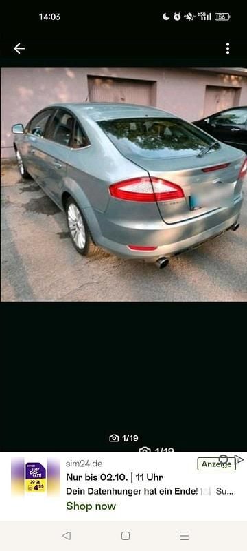 Grau Gebraucht 2007 Ford Mondeo Titanium Limousine | 4.690 € - Bild 1/4