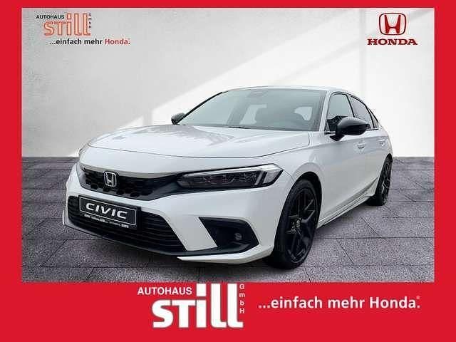 Platinum white pearl Neu 2025 Honda Civic Sport Limousine | 33.480 € (Superpreis) - Bild 1/4