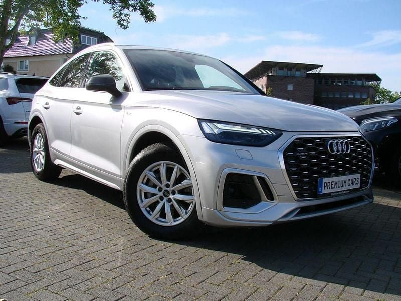Florett silver (metallic) Gebraucht 2022 Audi Q5 Sportback S-Line SUV | 42.980 € (Superpreis) - Bild 1/4