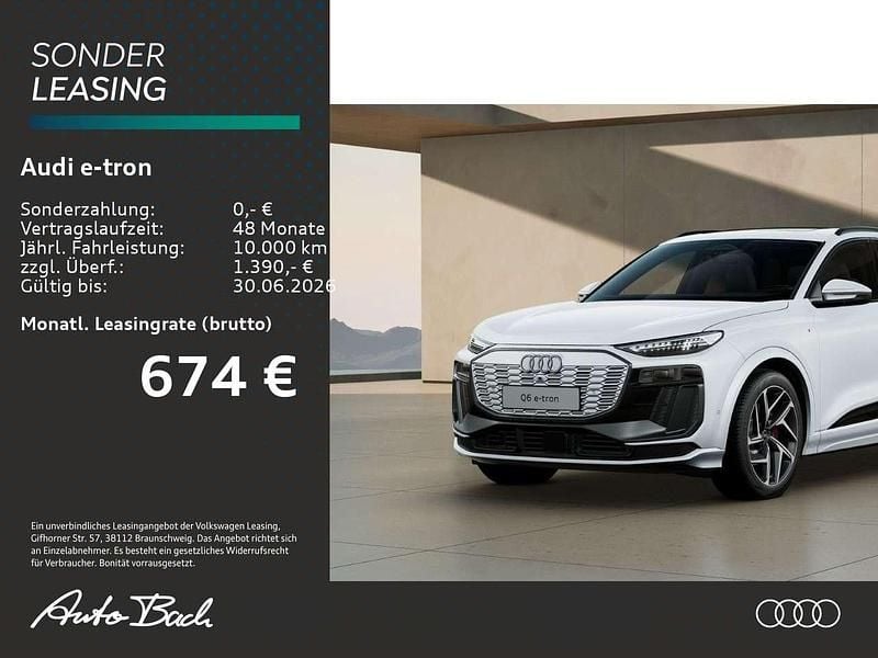 Neu Audi Q6 e-tron S-Line 225 kW (306 PS) 2026 Gletscherweiß metallic SUV