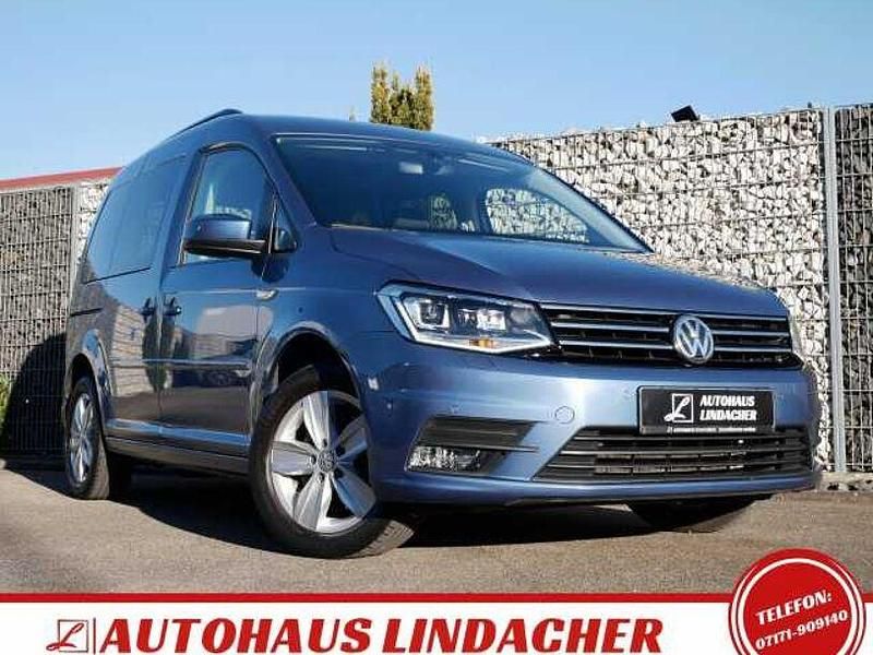 Gebraucht VW Caddy Comfortline 150 PS (110 kW) 2018 Acapulcoblau metallic Van / Kleinbus