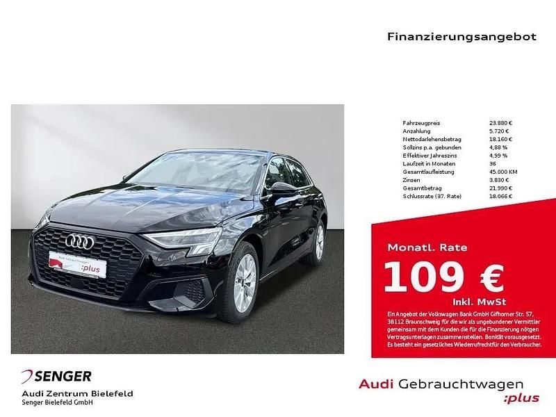 Schwarz Gebraucht 2022 Audi A3 Sportback e-tron Limousine | 23.880 € (Fairer Preis) - Bild 1/1