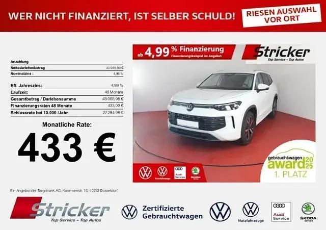 Weiß (pure white) Gebraucht 2025 VW Tayron Life SUV | 40.947 € (Superpreis) - Bild 1/4