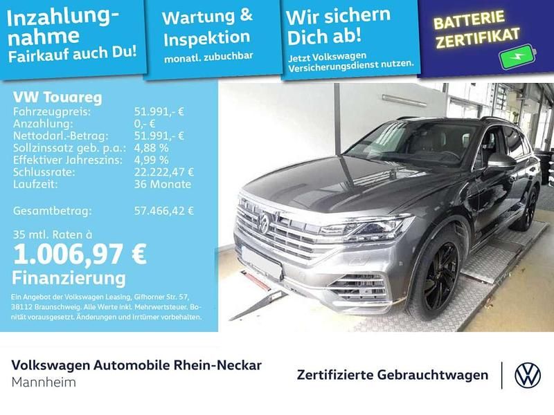 Siliziumgrau metallic Gebraucht 2023 VW Touareg SUV | 51.991 € (Superpreis) - Bild 1/4