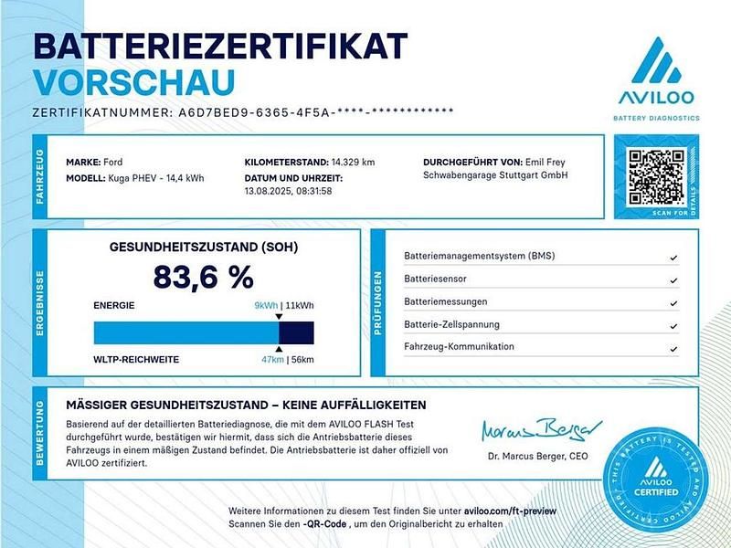 Gebraucht Ford Kuga Titanium 224 PS (164 kW) 2021 Magneticgrau metallic SUV