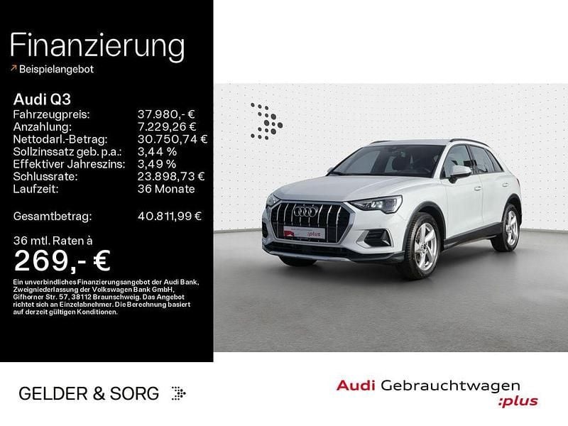 Gletscherweiß metallic Gebraucht 2025 Audi Q3 Ambiente SUV | 37.980 € (Fairer Preis) - Bild 1/4