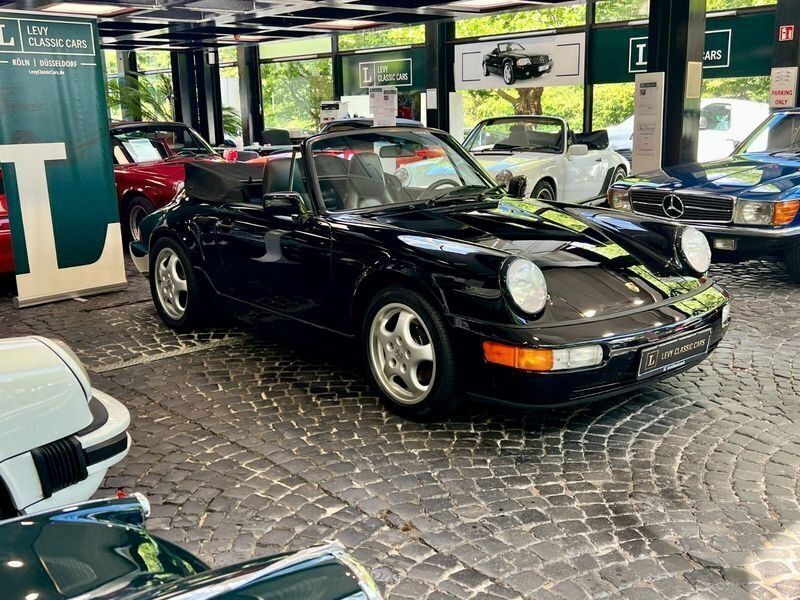 Schwarz Gebraucht 1990 Porsche 911 Carrera Cabriolet Cabrio | 59.800 € - Bild 1/4
