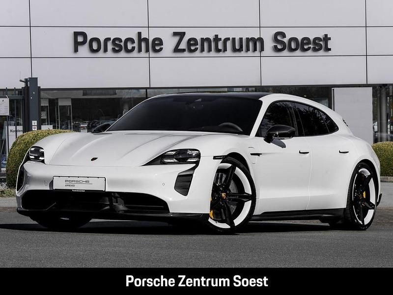 Weiss Gebraucht 2023 Porsche Taycan Turbo S Sport Turismo Limousine | 109.900 € (Guter Preis) - Bild 1/4