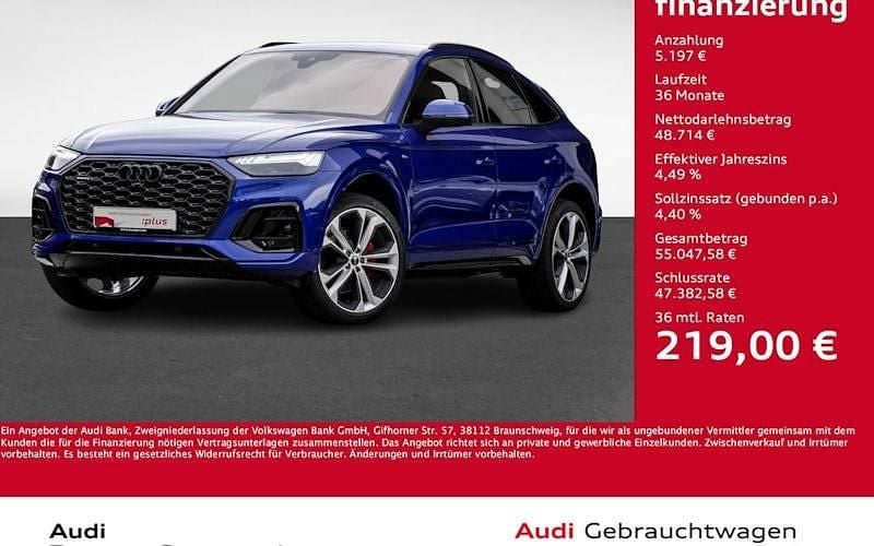 Blau Gebraucht 2024 Audi Q5 Sportback S-Line SUV | 53.911 € (Fairer Preis) - Bild 1/4