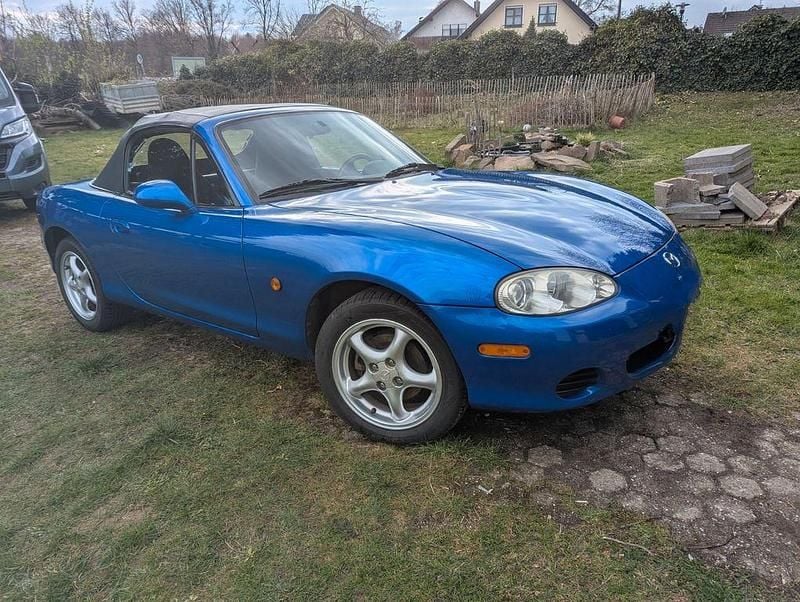 Gebraucht Mazda MX5 110 PS (80 kW) 2003 Blau Cabrio