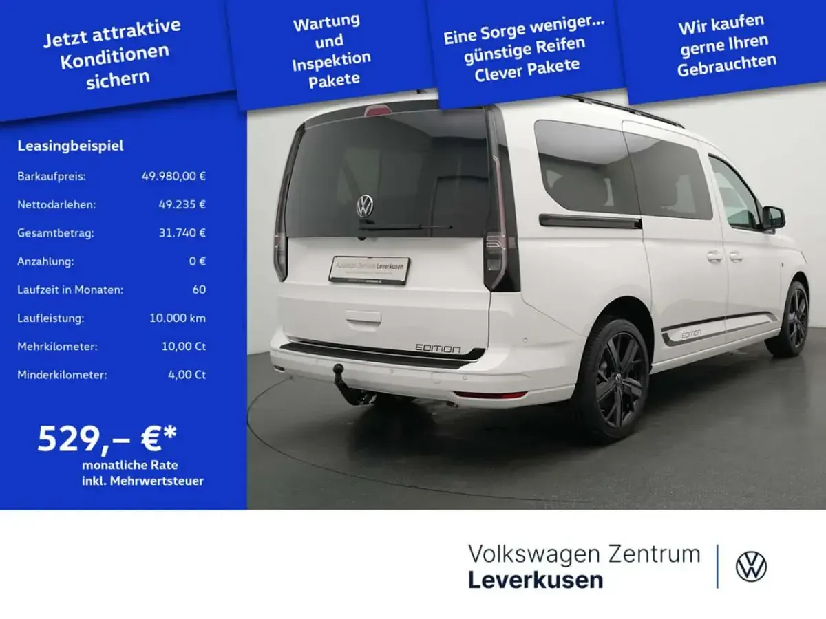 Gebraucht VW Caddy Maxi Edition 122 PS (89 kW) 2025 Weiß Van / Kleinbus