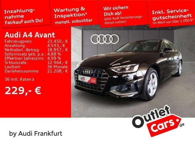 Gebraucht Audi A4 Advanced 150 PS (110 kW) 2022 Schwarz Kombi
