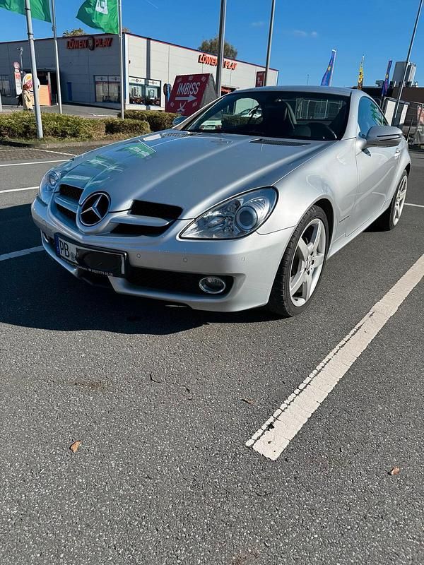 Silber Gebraucht 2008 Mercedes SLK200 Cabrio | 9.950 € (Guter Preis) - Bild 1/4