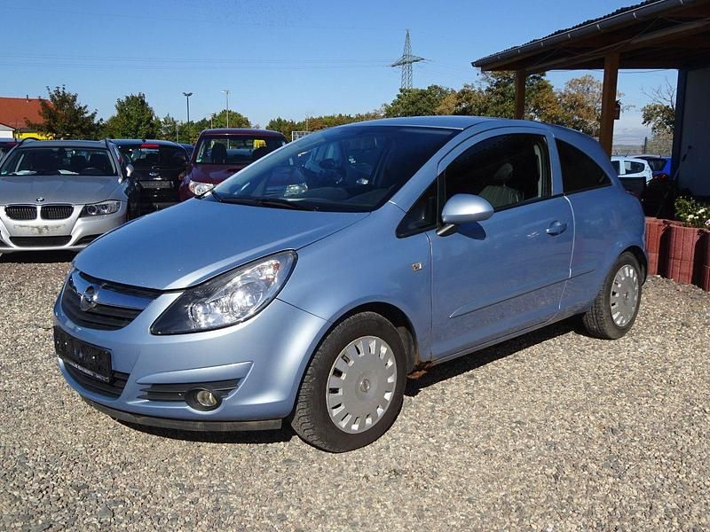 Blau Gebraucht 2007 Opel Corsa Edition Limousine | 1.000 € (Superpreis) - Bild 1/4