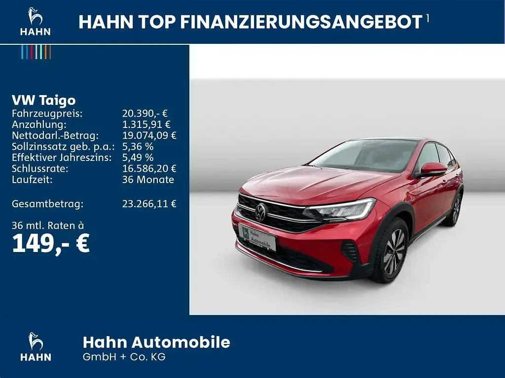 Gebraucht VW Taigo Move 110 PS (80 kW) 2024 Kings red metallic SUV