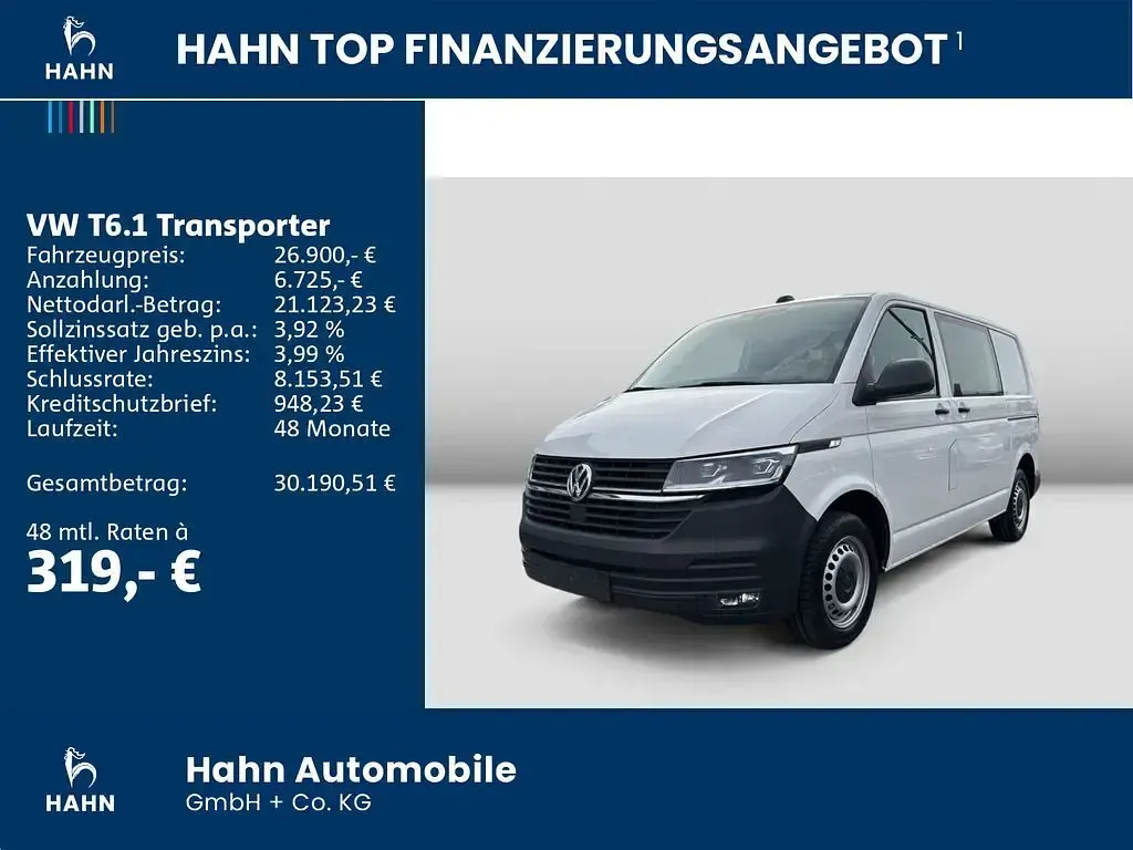 Używany VW Transporter 150 KM (110 kW) 2023 Biały Van