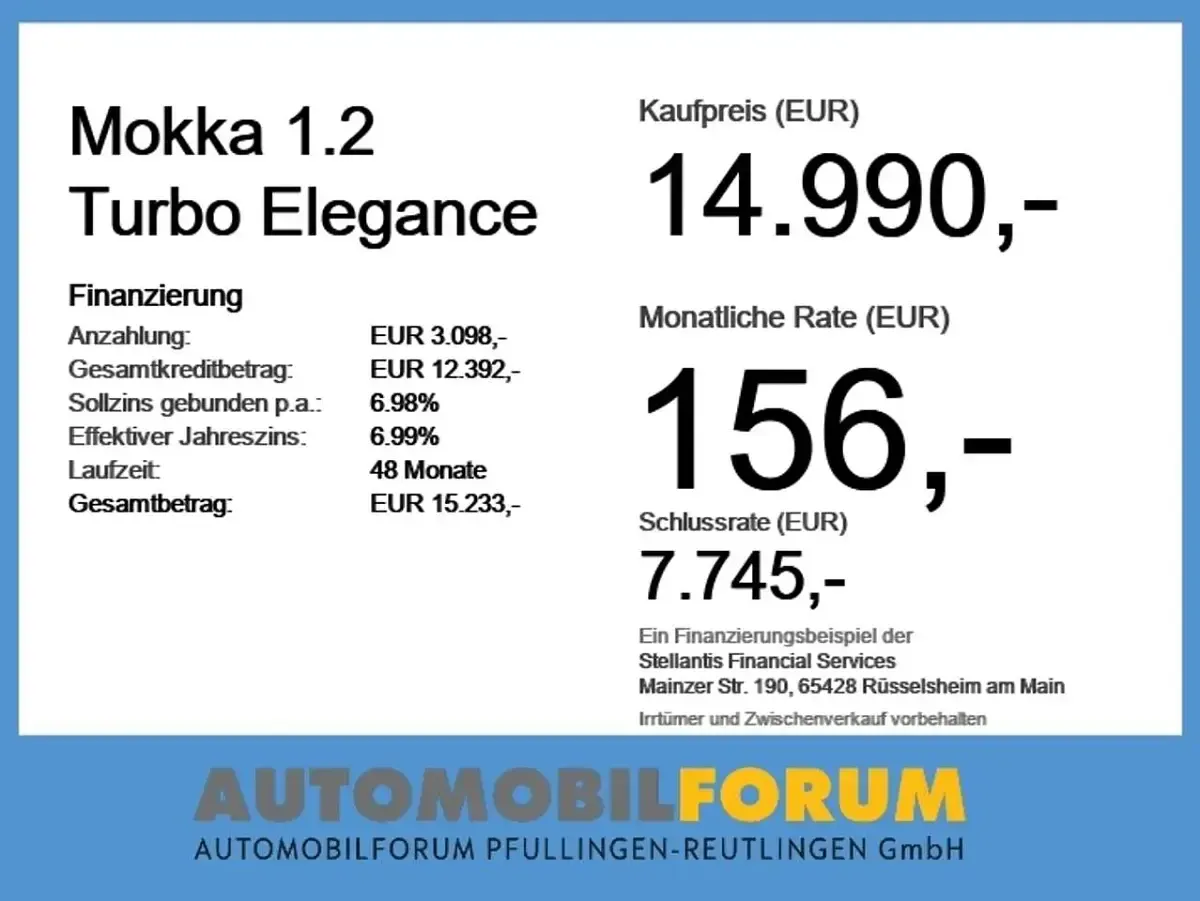 Gebraucht Opel Mokka Elegance 131 PS (96 kW) 2022 Schwarz SUV