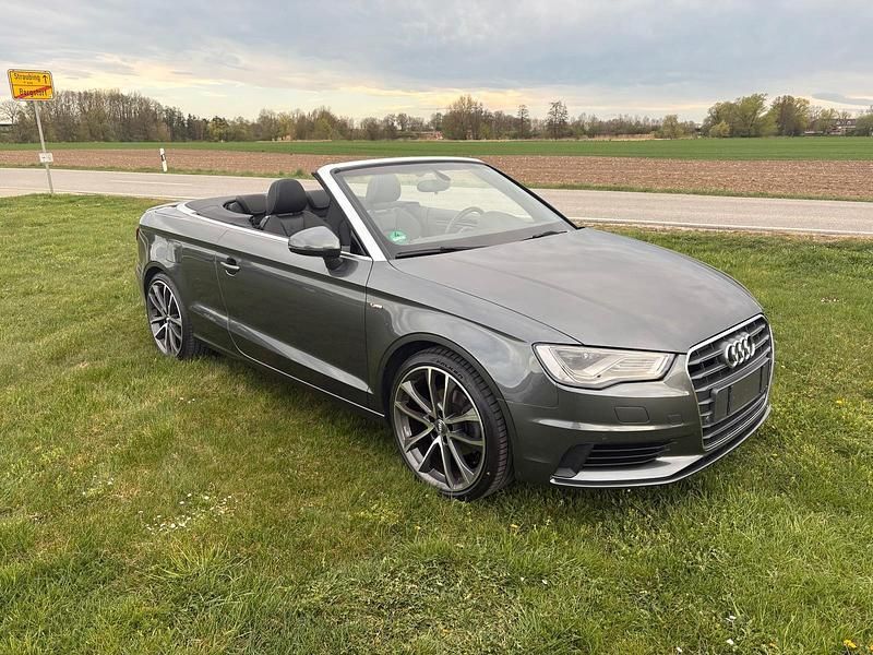 Grau Gebraucht 2014 Audi A3 Cabriolet S-Line Cabrio | 16.300 € (Etwas zu teuer) - Bild 1/4