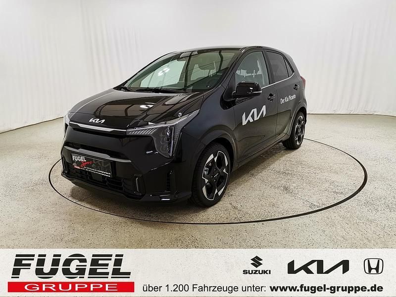 Auroraschwarz met. Gebraucht 2024 Kia Picanto Launch Edition Kleinwagen | 18.368 € (Etwas zu teuer) - Bild 1/4